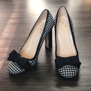 Kate Spade ♠️ Jocelyn Houndstooth Pumps